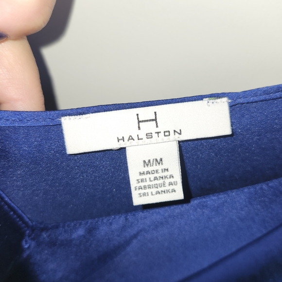 Halston Heritage BNWT rotal blue slip dress - Picture 6 of 7